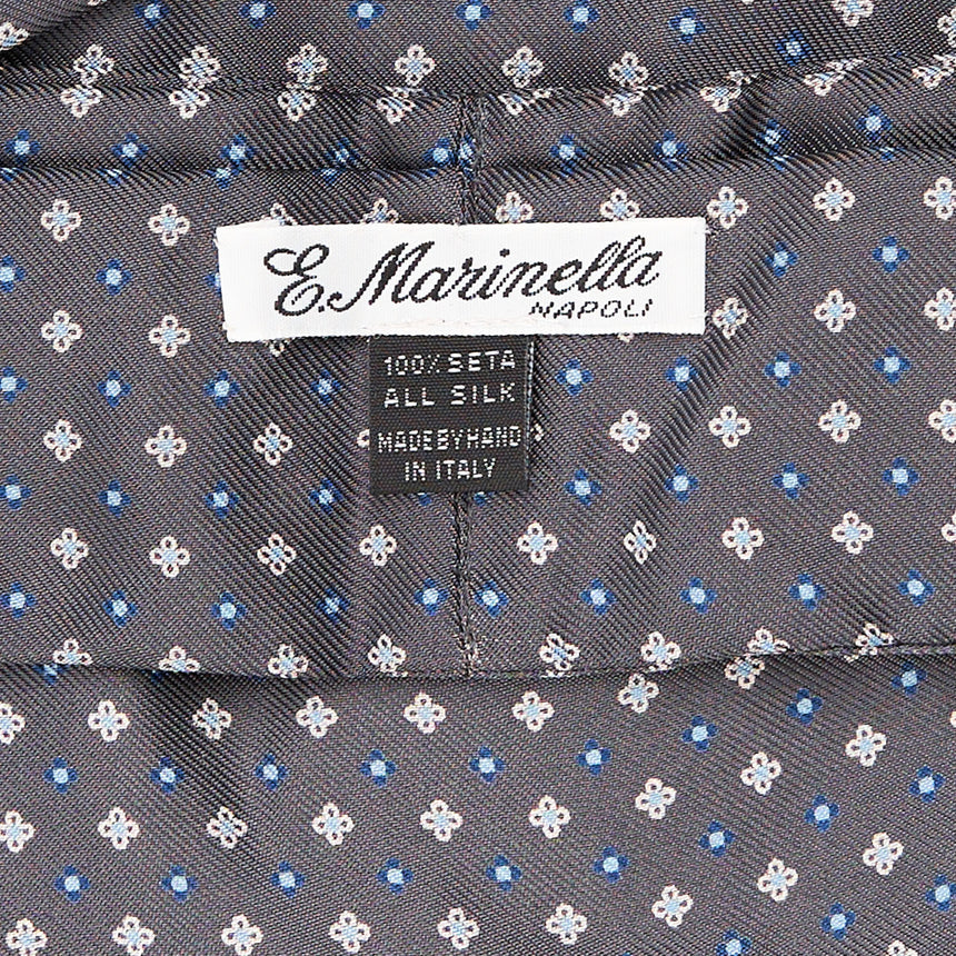 DARK GREY SILK ASCOT TIE