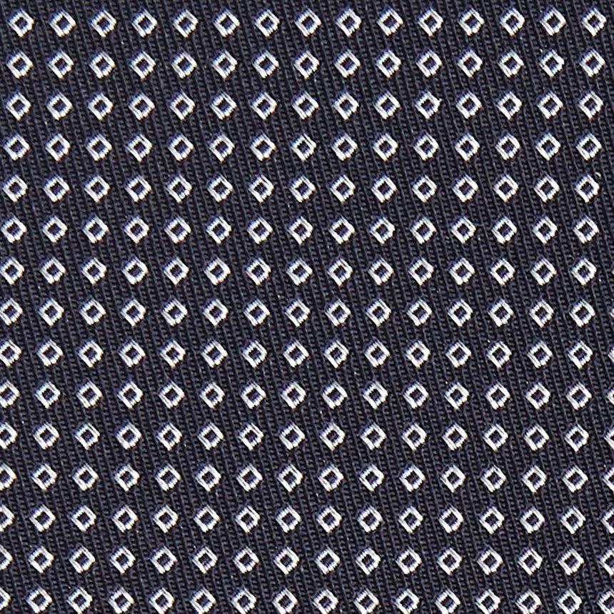 DARK BLUE CEREMONIAL JACQUARD SILK TIE