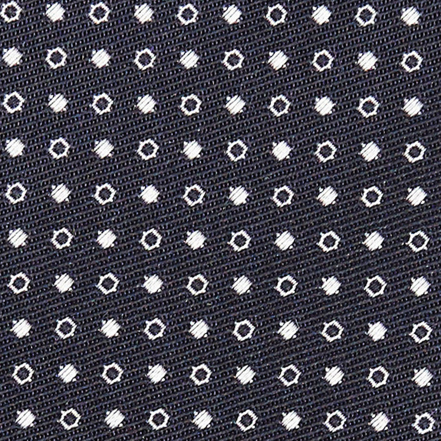 CRAVATTA CERIMONIA IN SETA JACQUARD BLU SCURO