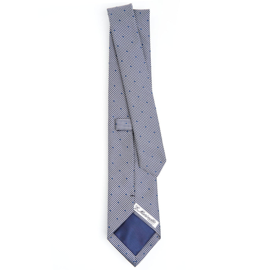 BLUE CEREMONIAL JACQUARD SILK TIE