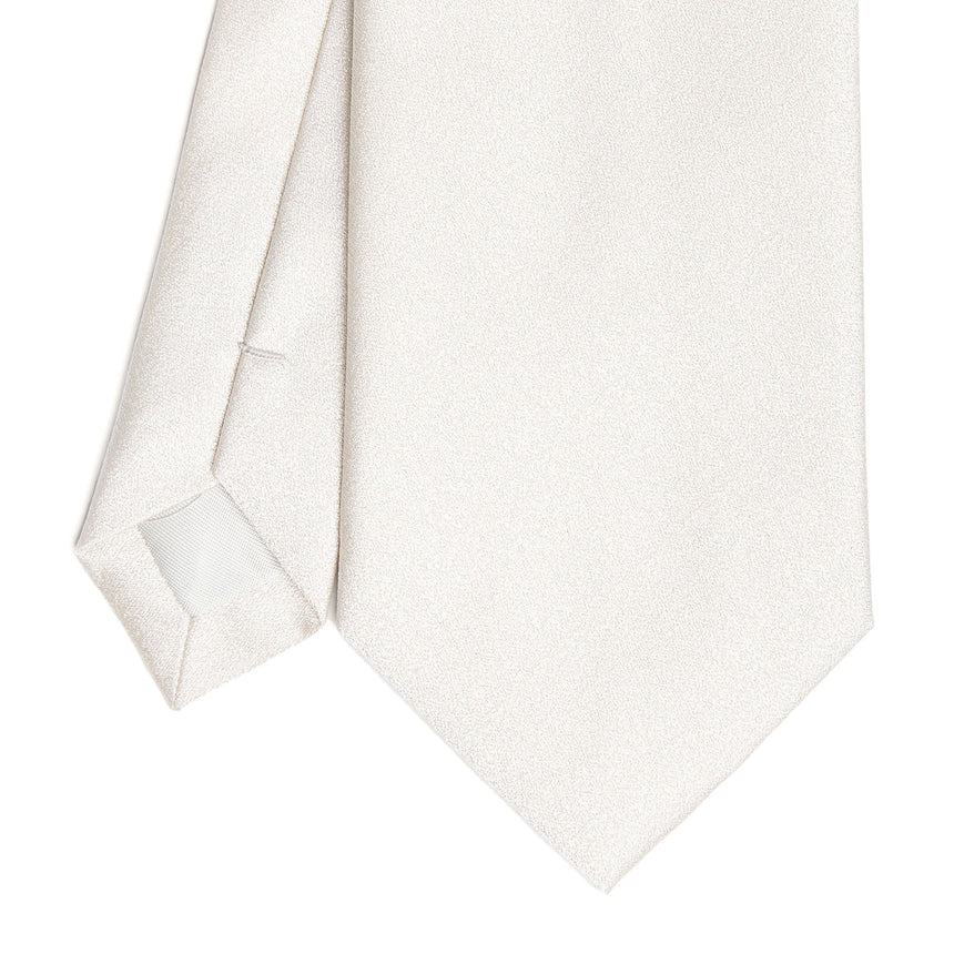 CRAVATTA CERIMONIA IN RASO DI SETA GRIGIO CHIARO