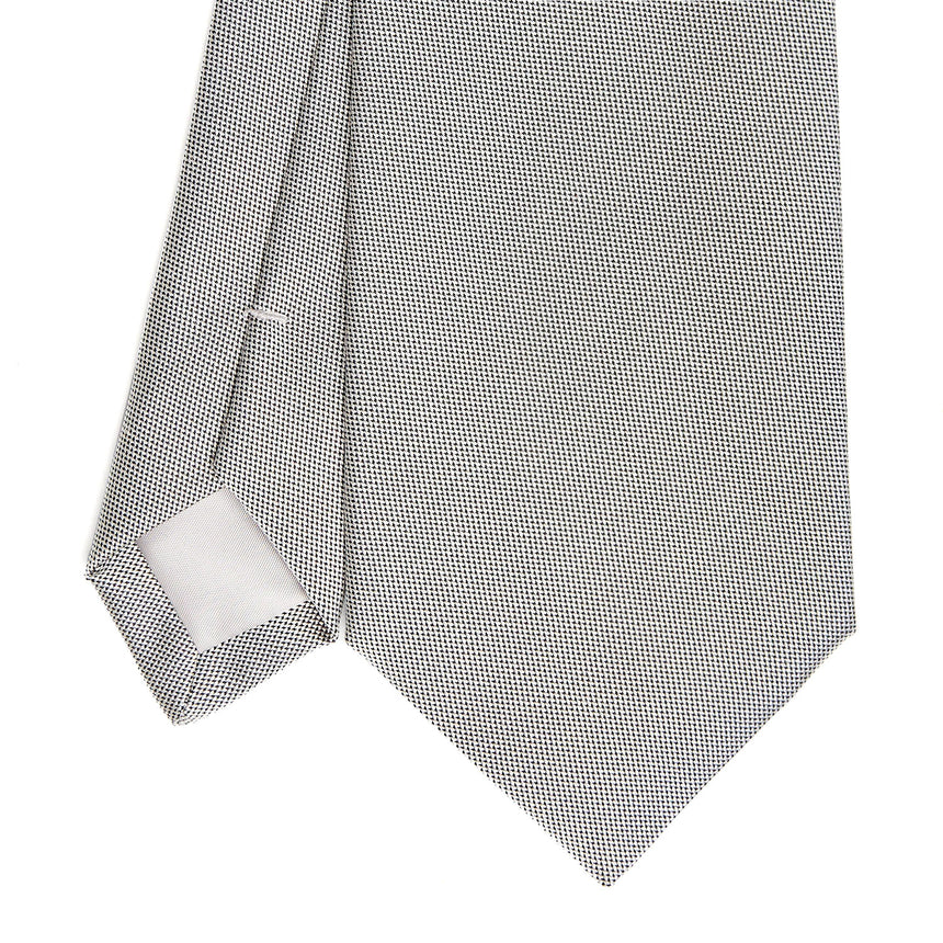LIGHT GREY CEREMONIAL JACQUARD SILK TIE