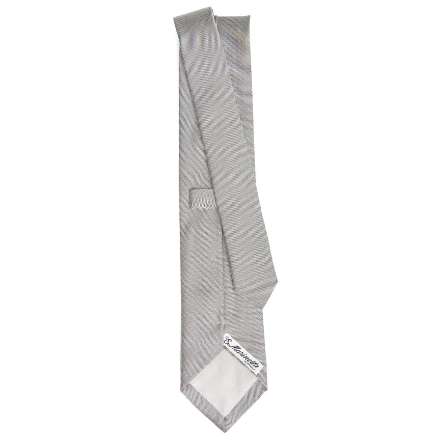 LIGHT GREY CEREMONIAL JACQUARD SILK TIE