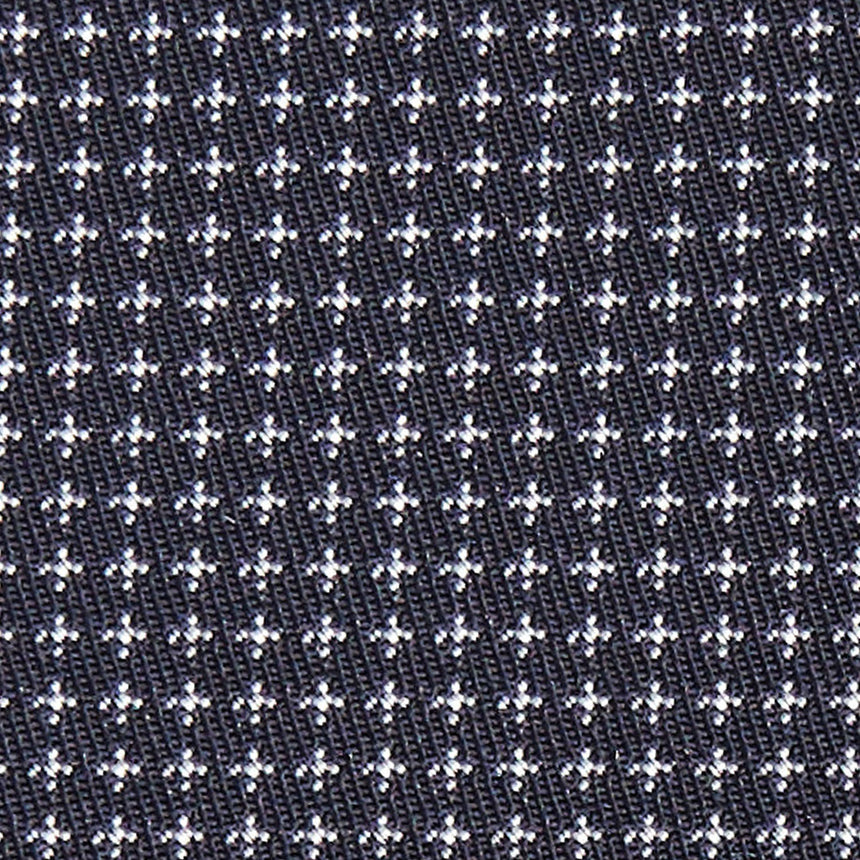 DARK BLUE CEREMONIAL JACQUARD SILK TIE