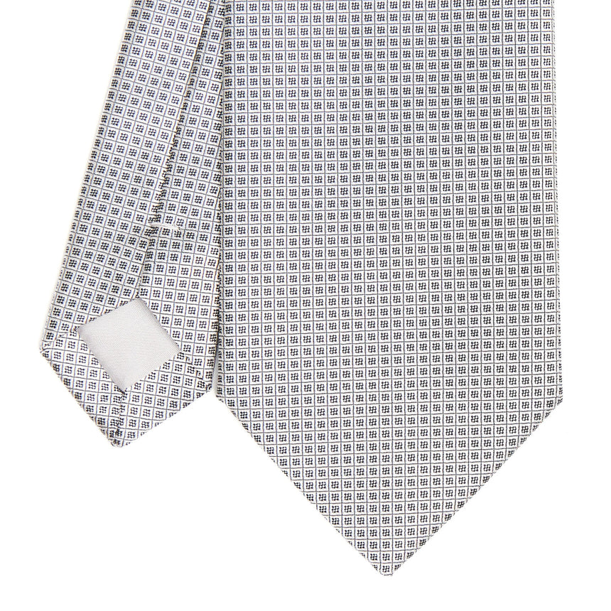 CRAVATTA CERIMONIA IN SETA JACQUARD GRIGIO CHIARO