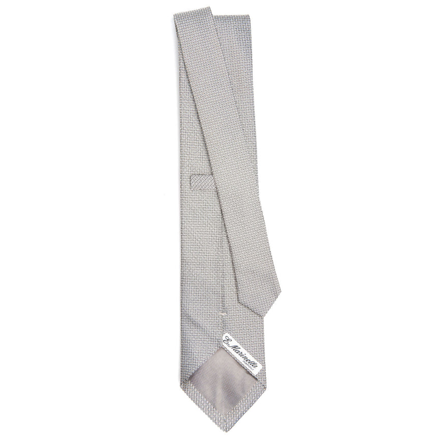 LIGHT GREY CEREMONIAL JACQUARD SILK TIE