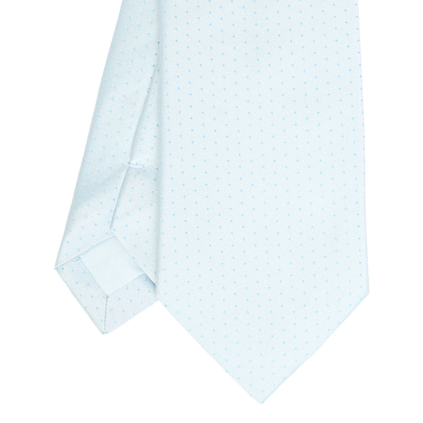 LIGHT BLUE CEREMONIAL SILK SATIN TIE