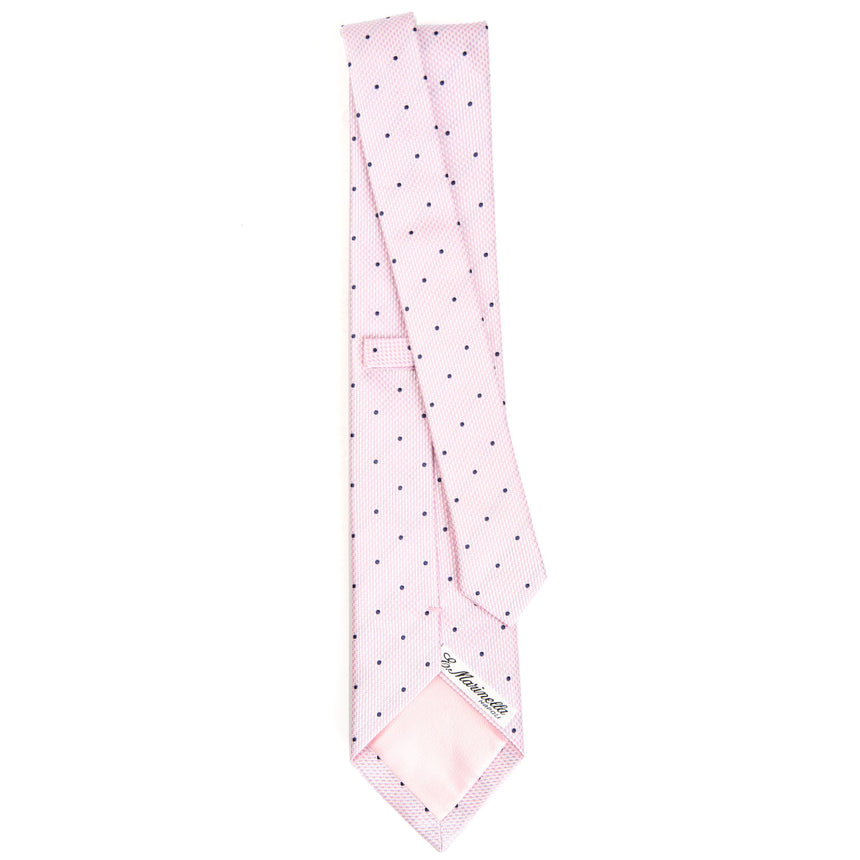 CRAVATTA CERIMONIA IN SETA JACQUARD ROSA