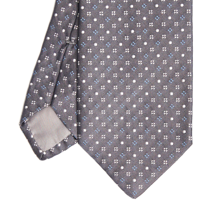 CRAVATTA CERIMONIA IN RASO DI SETA GRIGIO SCURO