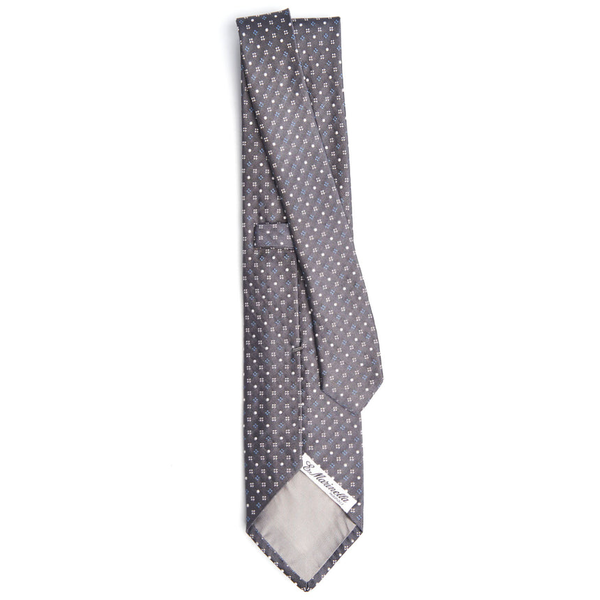 CRAVATTA CERIMONIA IN RASO DI SETA GRIGIO SCURO