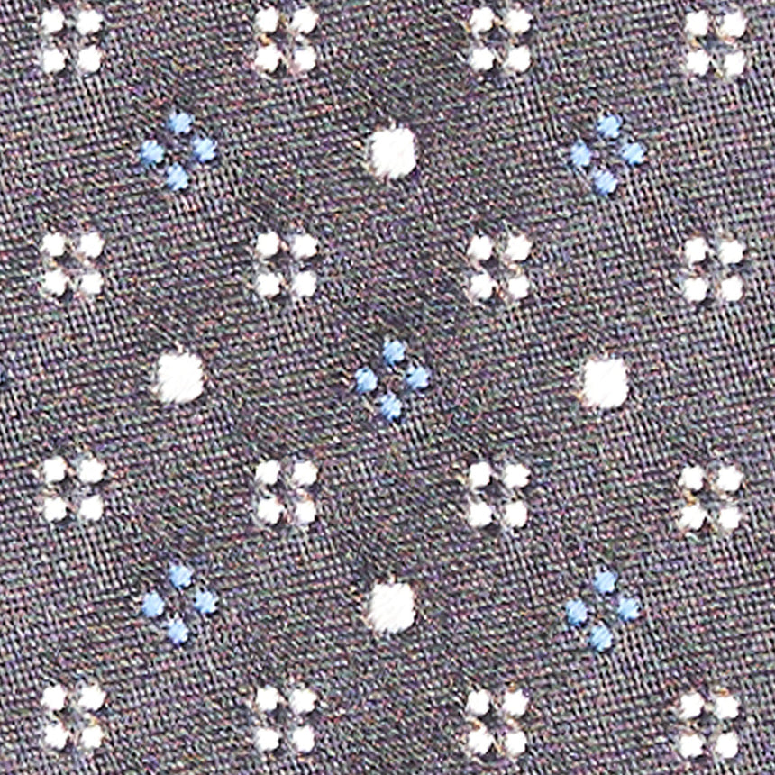 CRAVATTA CERIMONIA IN RASO DI SETA GRIGIO SCURO