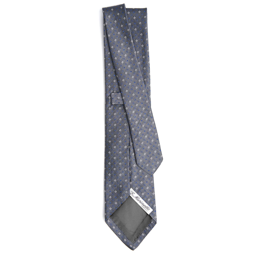 DARK GREY CEREMONIAL SILK SATIN TIE