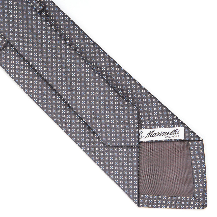 DARK GREY CEREMONIAL SILK SATIN TIE