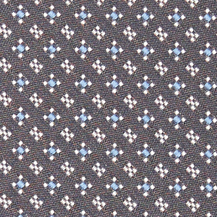 DARK GREY CEREMONIAL SILK SATIN TIE