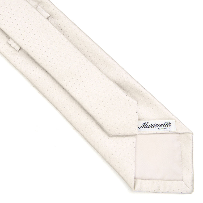 CRAVATTA CERIMONIA IN RASO DI SETA GRIGIO CHIARO