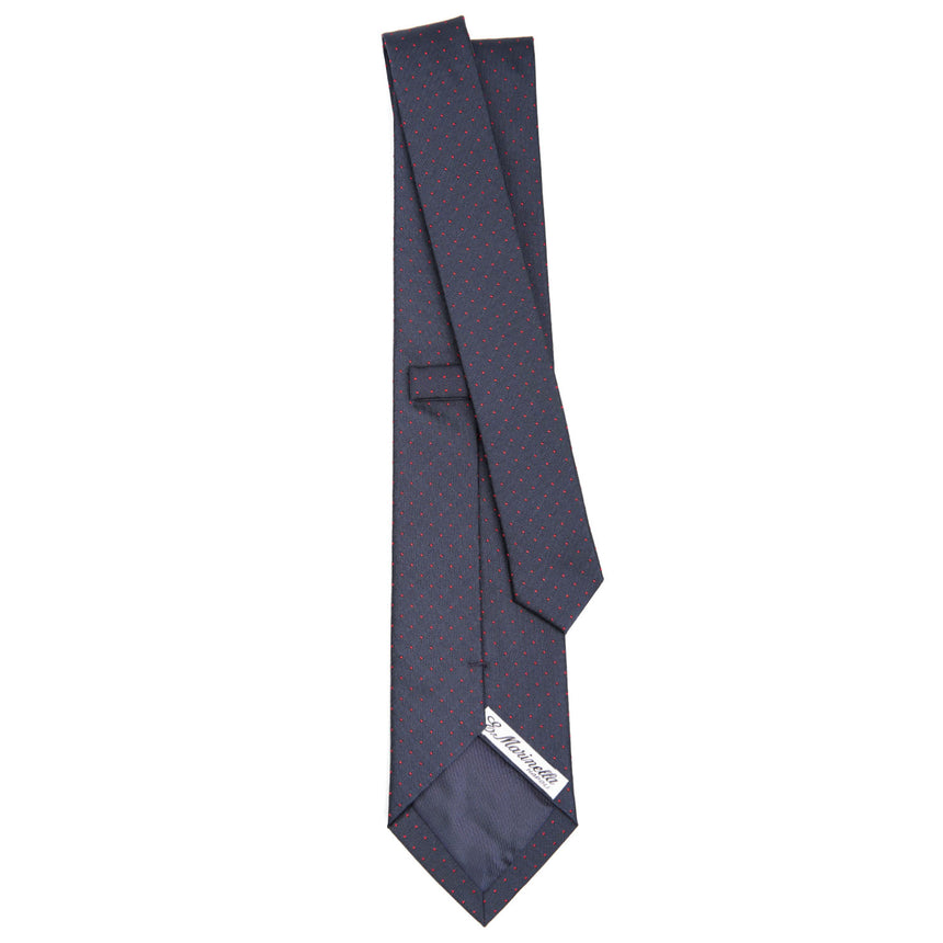 DARK BLUE SARTORIAL JACQUARD SILK TIE