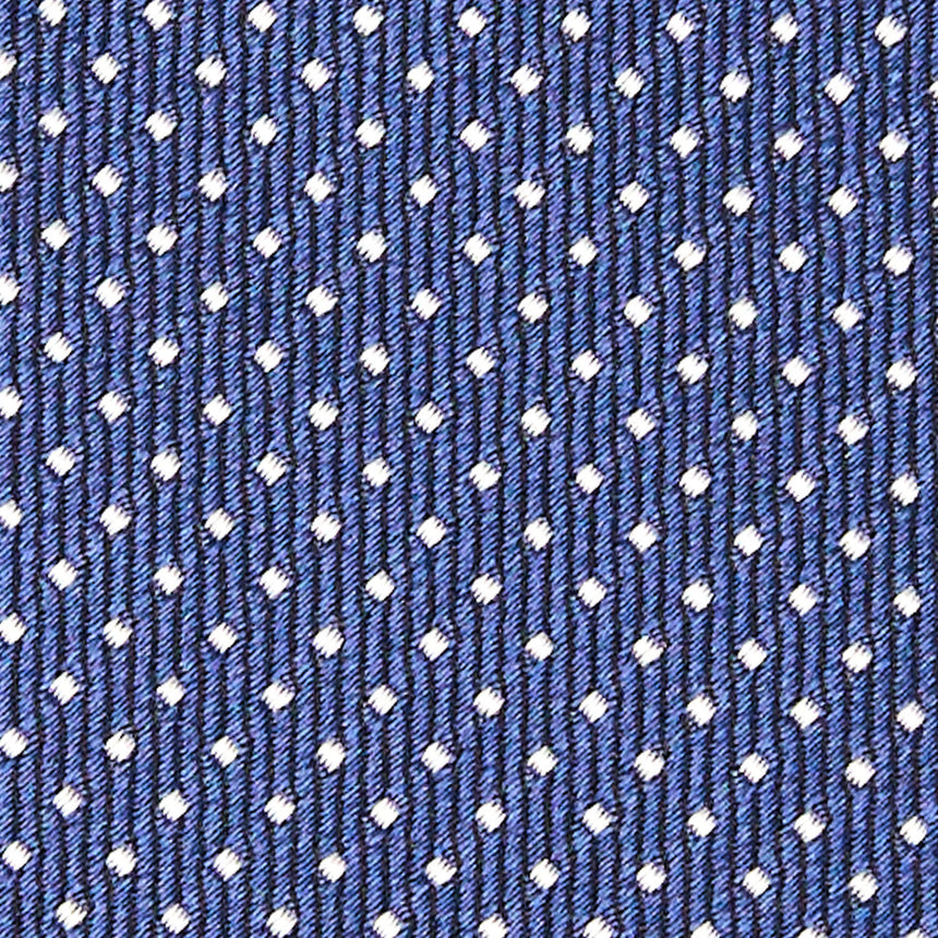 DARK BLUE CEREMONIAL JACQUARD SILK TIE