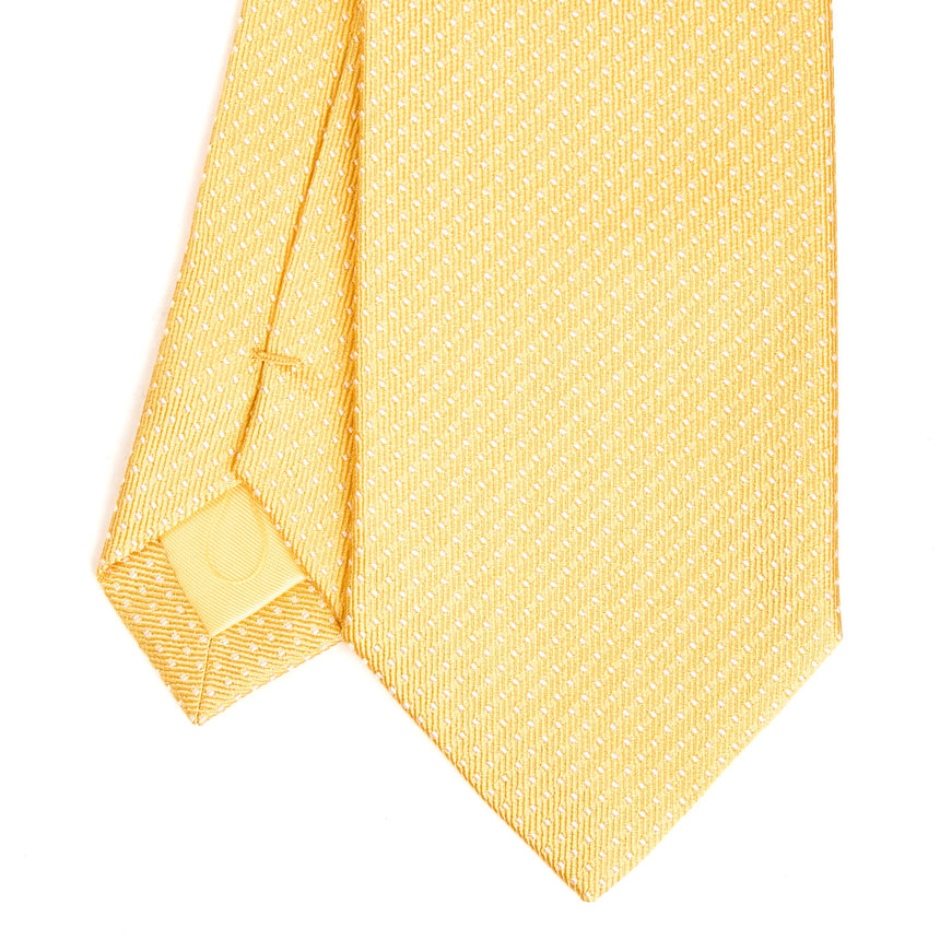 YELLOW CEREMONIAL JACQUARD SILK TIE