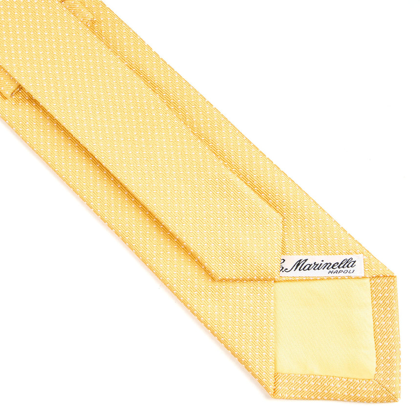 YELLOW CEREMONIAL JACQUARD SILK TIE