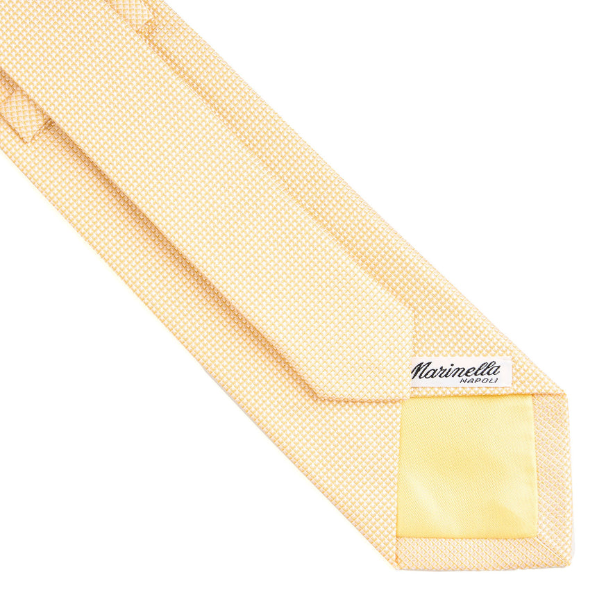 YELLOW CEREMONIAL JACQUARD SILK TIE