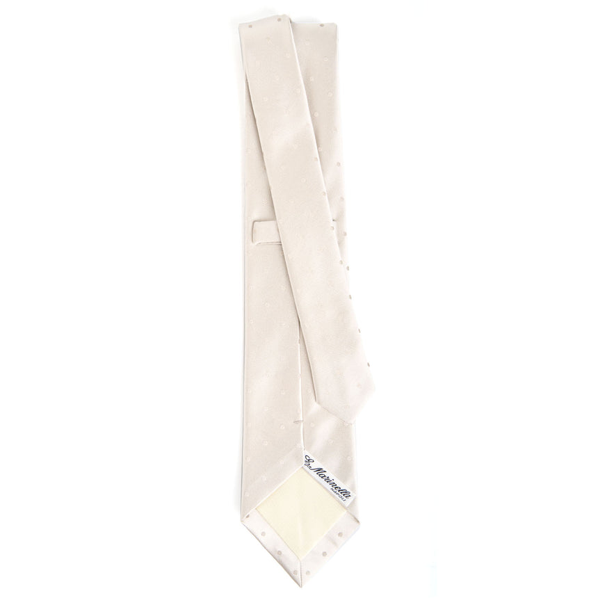 CRAVATTA CERIMONIA IN RASO DI SETA GRIGIO CHIARO