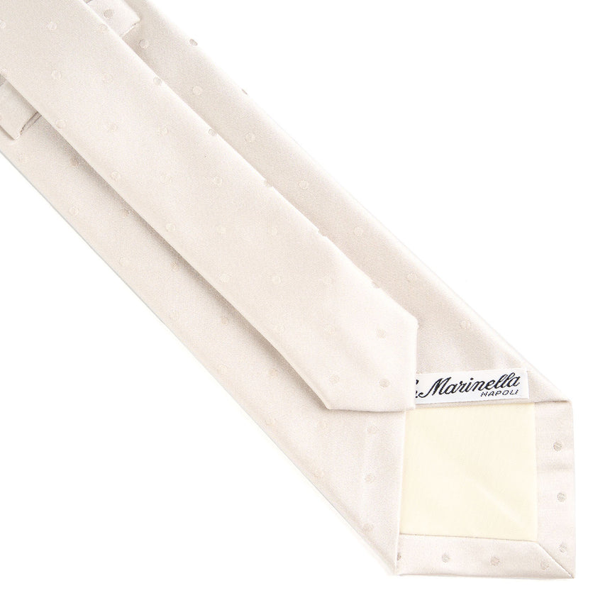 CRAVATTA CERIMONIA IN RASO DI SETA GRIGIO CHIARO