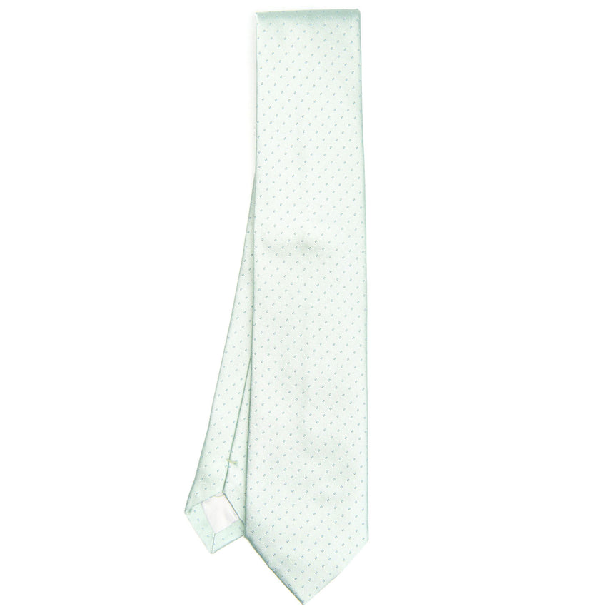 LIGHT GREEN CEREMONIAL SILK SATIN TIE