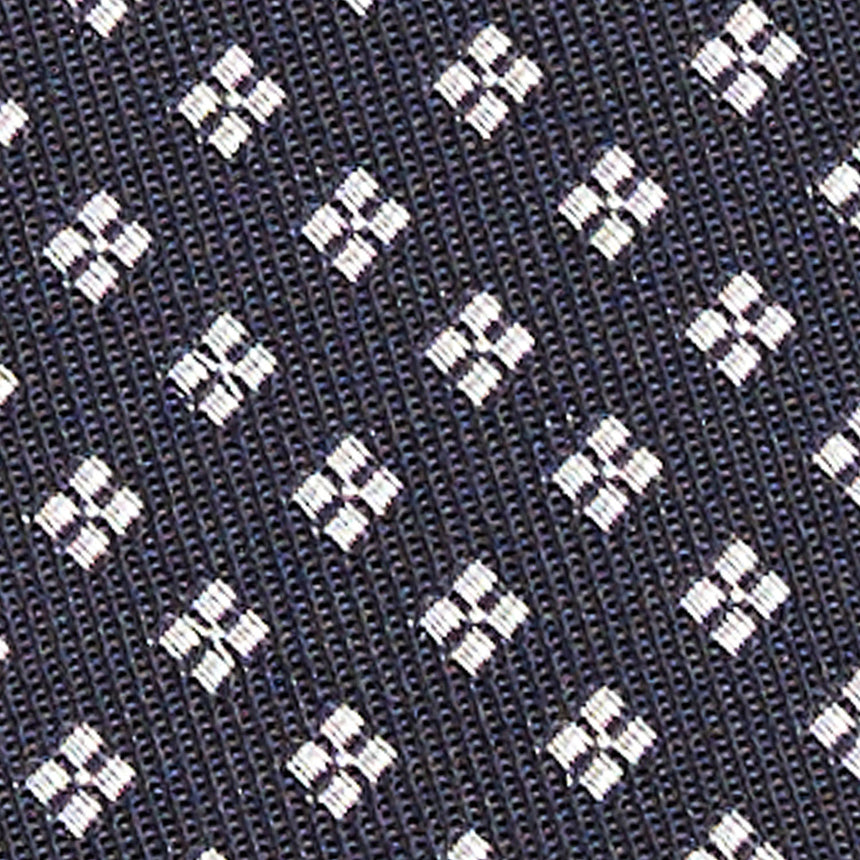 CRAVATTA CERIMONIA IN SETA JACQUARD BLU SCURO