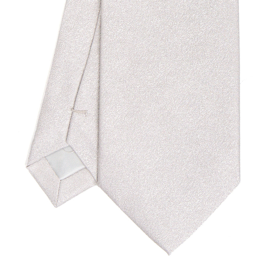 CEREMONIAL GREY SILK SATIN TIE