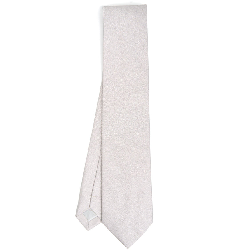 CEREMONIAL GREY SILK SATIN TIE