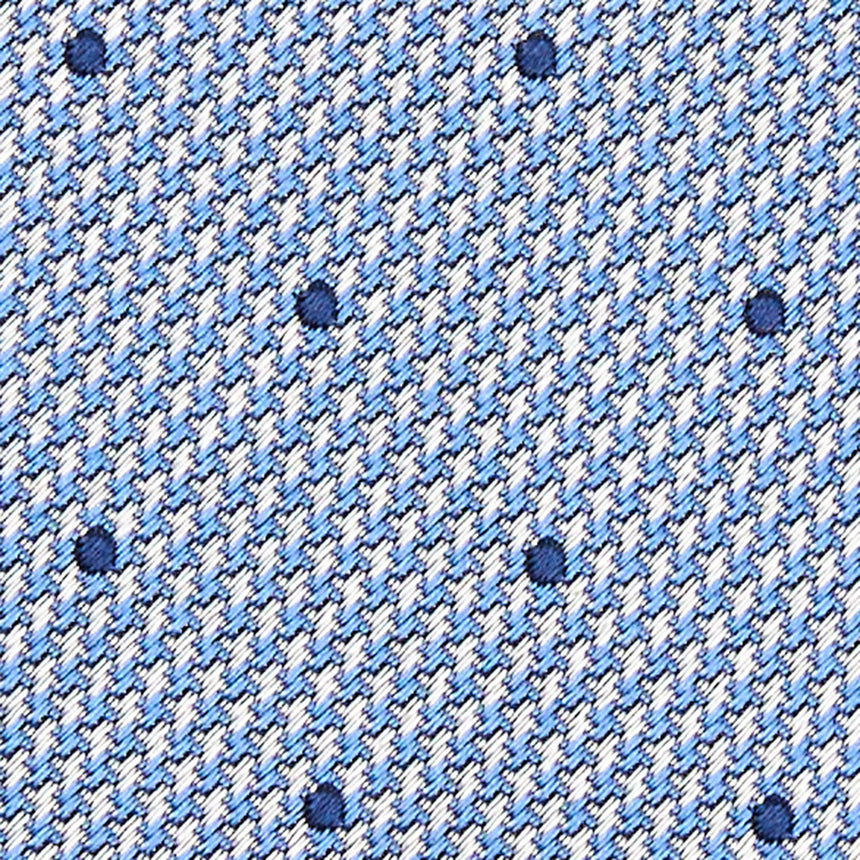CRAVATTA CERIMONIA IN SETA JACQUARD AZZURRA