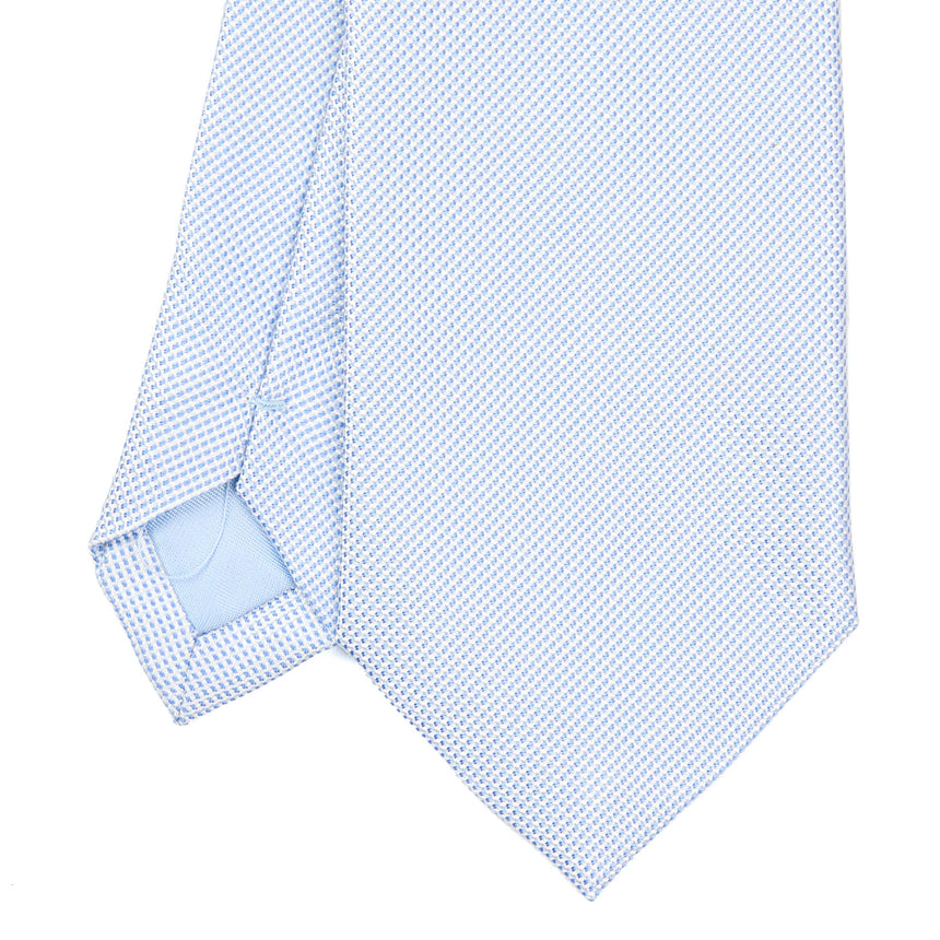 LIGHT BLUE CEREMONIAL JACQUARD SILK TIE