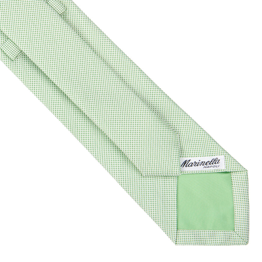 LIGHT GREEN CEREMONIAL JACQUARD SILK TIE