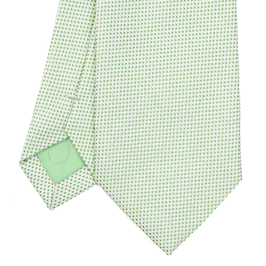 LIGHT GREEN CEREMONIAL JACQUARD SILK TIE