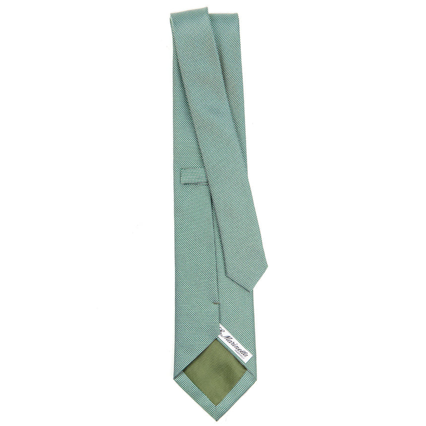 GREEN CEREMONIAL JACQUARD SILK TIE