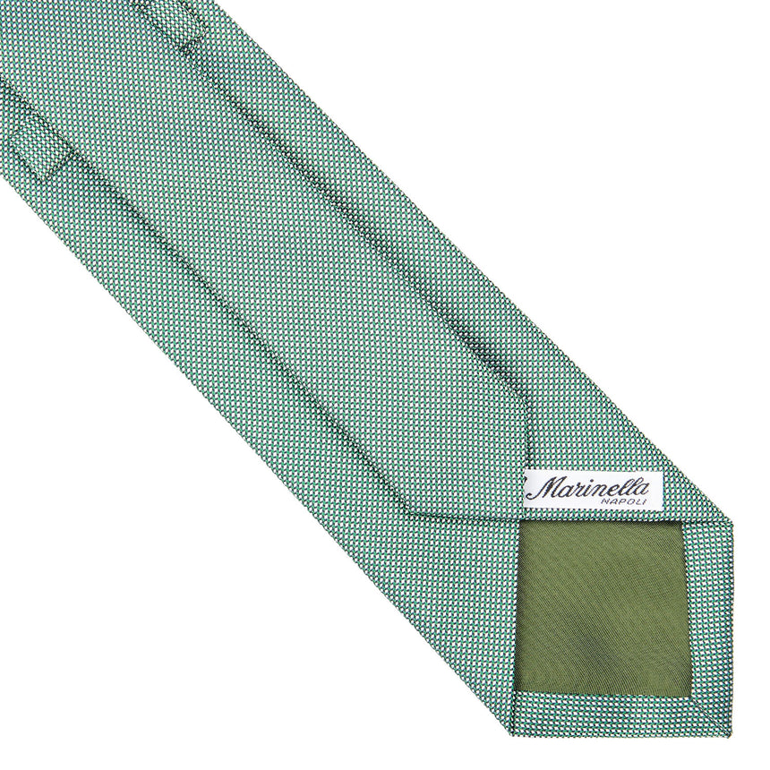 GREEN CEREMONIAL JACQUARD SILK TIE