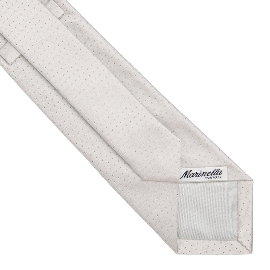 LIGHT GREY CEREMONIAL SILK SATIN TIE