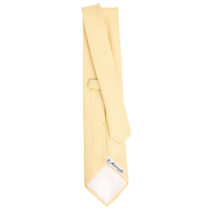 CRAVATTA CERIMONIA IN SETA JACQUARD GIALLA
