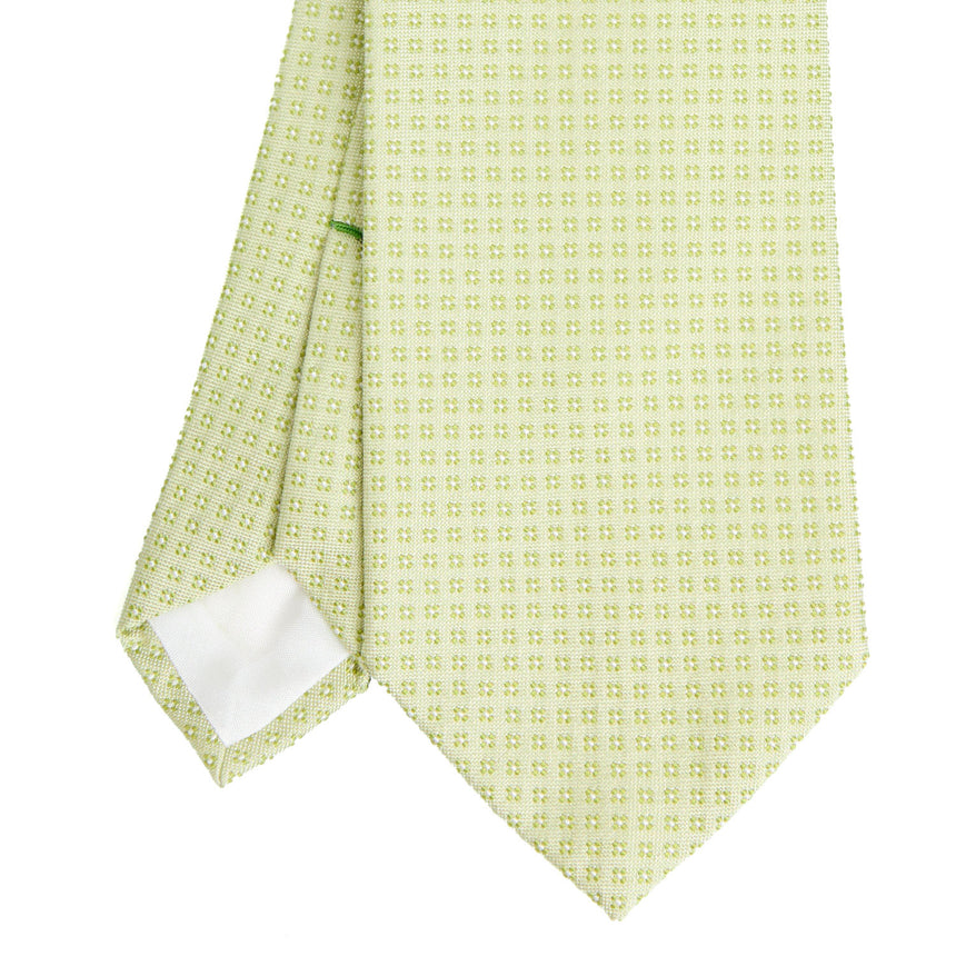 CRAVATTA CERIMONIA IN SETA JACQUARD VERDE CHIARO