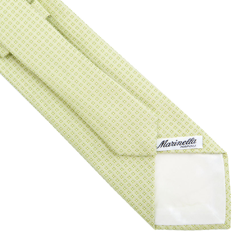 CRAVATTA CERIMONIA IN SETA JACQUARD VERDE CHIARO