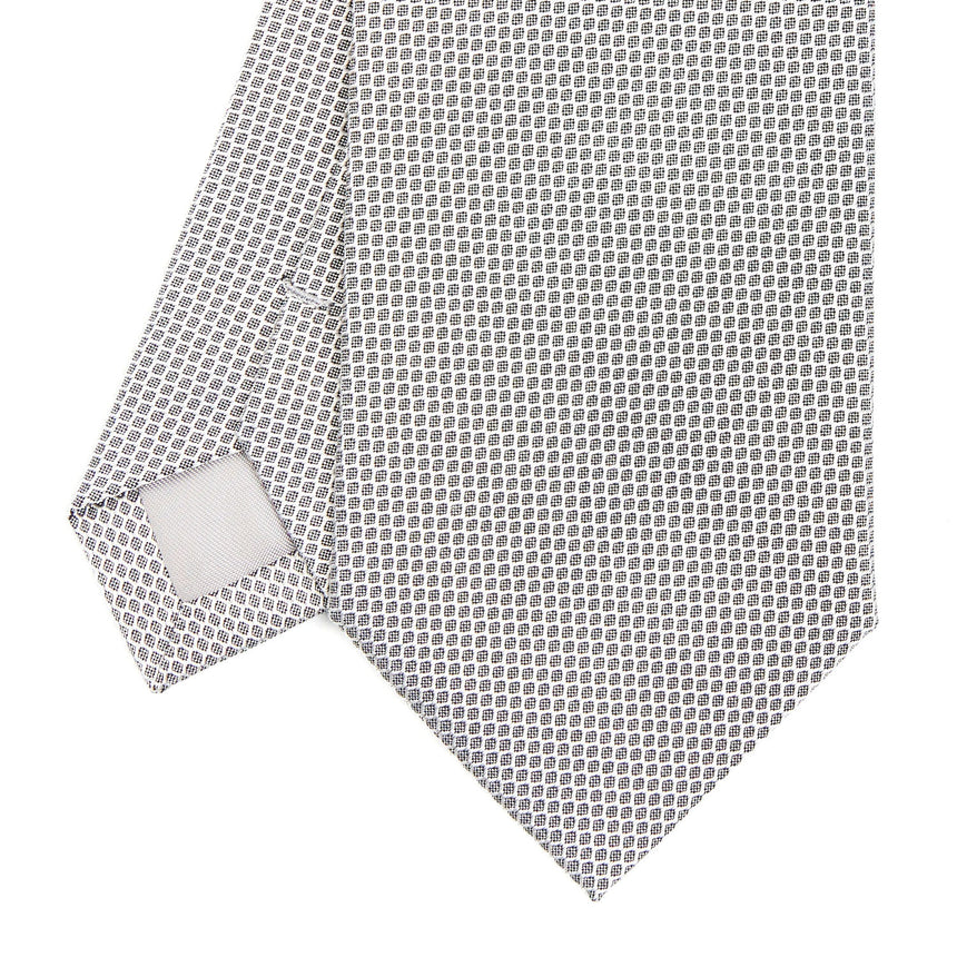 LIGHT GREY CEREMONIAL JACQUARD SILK TIE