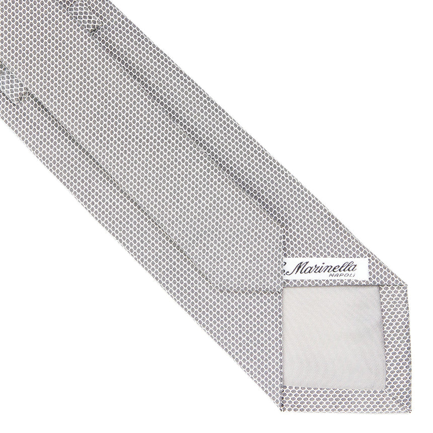 LIGHT GREY CEREMONIAL JACQUARD SILK TIE
