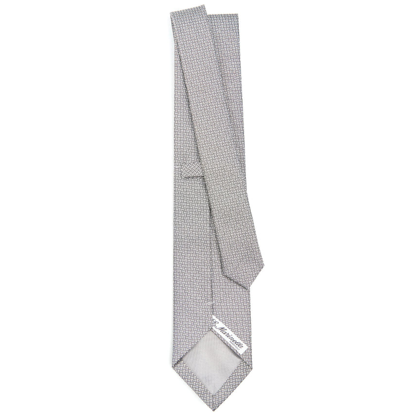 LIGHT GREY CEREMONIAL JACQUARD SILK TIE