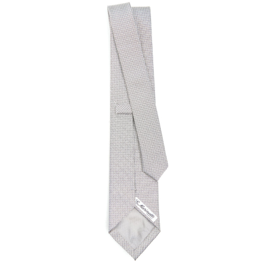 LIGHT GREY CEREMONIAL JACQUARD SILK TIE