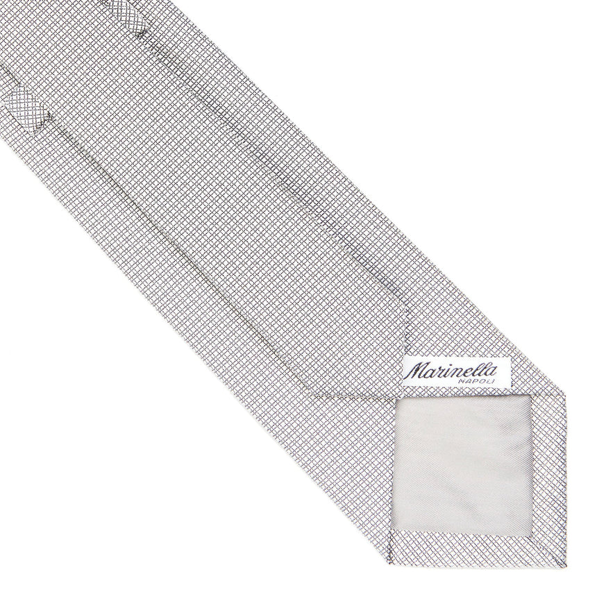 LIGHT GREY CEREMONIAL JACQUARD SILK TIE