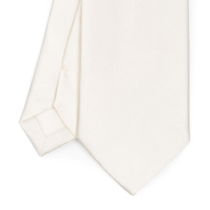 CRAVATTA CERIMONIA IN RASO DI SETA BIANCA