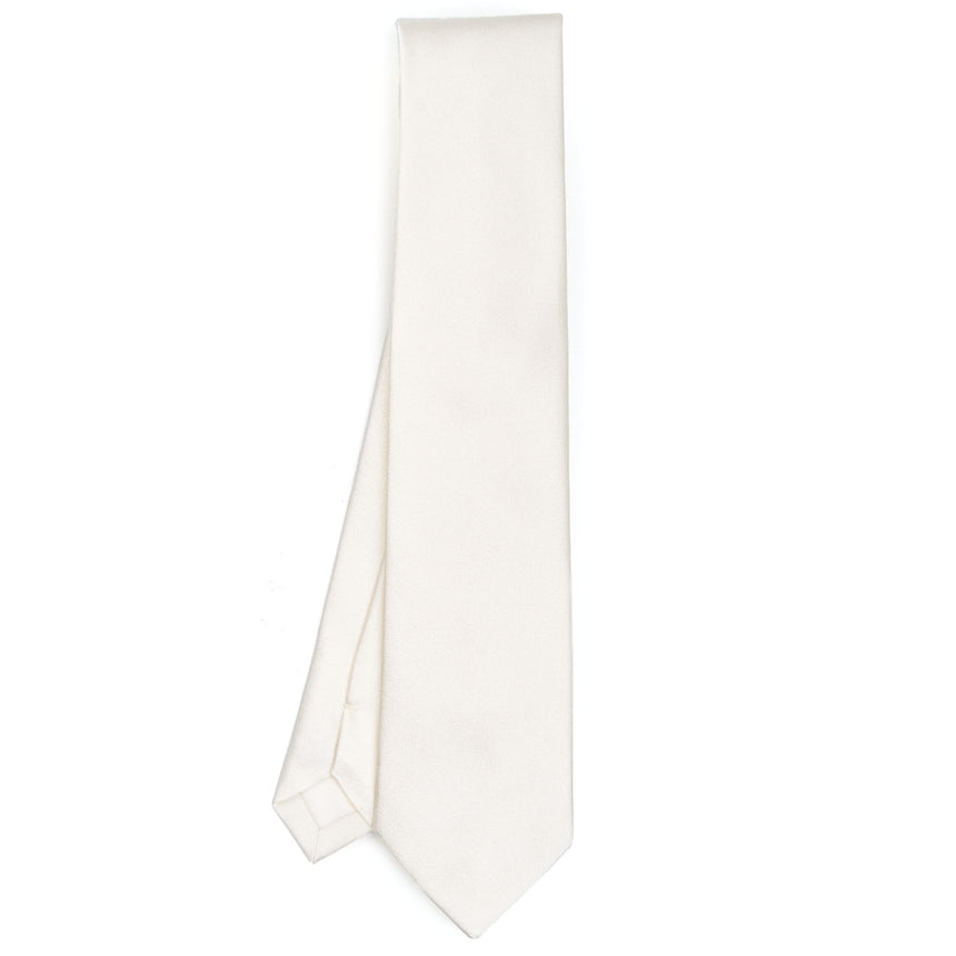 CRAVATTA CERIMONIA IN RASO DI SETA BIANCA
