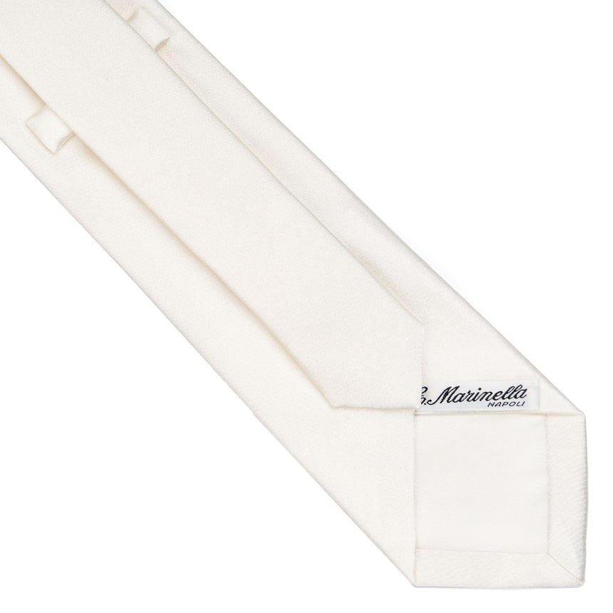 CRAVATTA CERIMONIA IN RASO DI SETA BIANCA