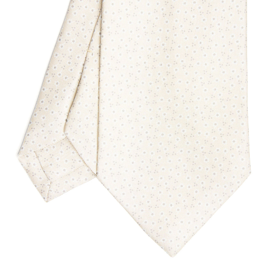 CRAVATTA SARTORIALE CLASSICA IN SETA BEIGE
