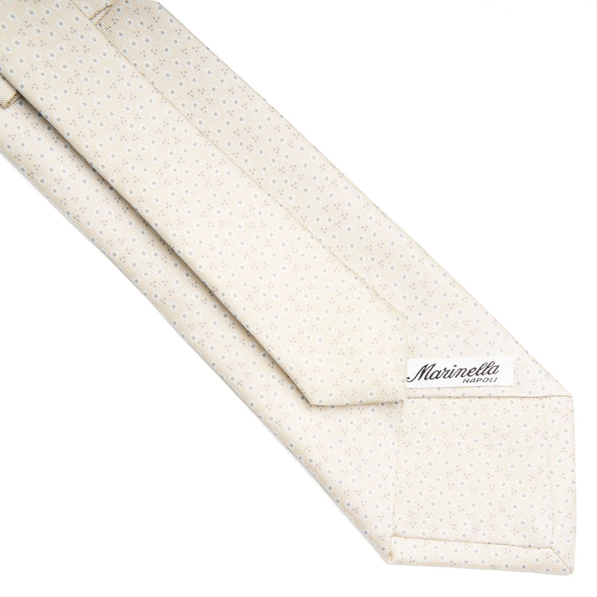 CRAVATTA SARTORIALE CLASSICA IN SETA BEIGE